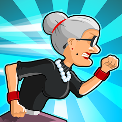 Angry Gran Run - Running Game MOD APK (Unlimited money, Unlocked, God Mode)