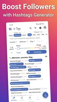 in Tags - AI Hashtag generator MOD APK (Unlocked, Premium) v2.9.96-126 screenshot 2