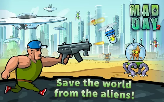 Mad Day 2: Shoot the Aliens MOD APK (Remove ads, Mod speed) v2.0 screenshot 11