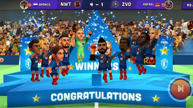 Mini Football - Soccer Games MOD APK (Remove ads, Endless, Weak enemy, Mod speed) v3.3.0 screenshot 7