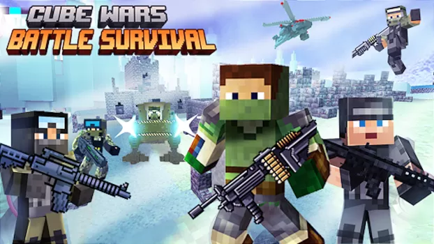 Cube Wars Battle Survival MOD APK (Remove ads, God Mode, Weak enemy, Invincible) v1.80 screenshot 17