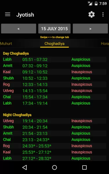 Hindu Calendar
