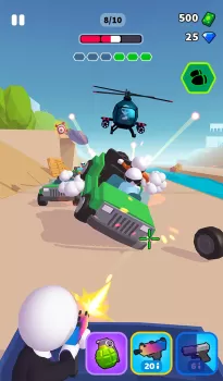 Rage Road MOD APK (Unlocked, Free purchase, Weak enemy) v1.3.27 screenshot 6