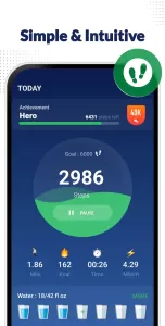 Step Counter - Pedometer MOD APK (Unlocked, Premium) v1.3.5 screenshot 2