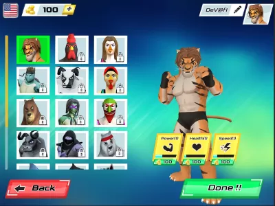 Kung Fu Animal: Fighting Games MOD APK (Remove ads, Mod speed) v1.9.9 screenshot 21