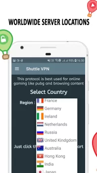 VPN Shuttle: Fast & Secure VPN MOD APK (Unlocked, Pro) v2.98 screenshot 1