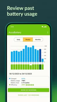 Accu​Battery MOD APK (Unlocked, Pro) v2.1.1 screenshot 2