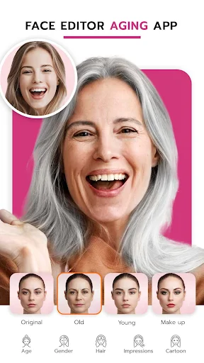 FaceLab Face Editor App, Aging