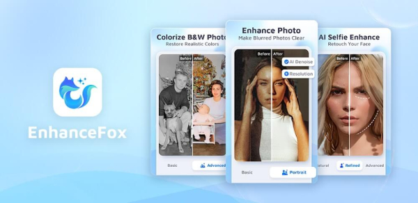 AI Photo Enhancer - EnhanceFox