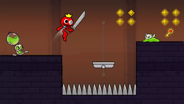 Red Stick Boy: Adventure Game MOD APK (Remove ads, Unlimited money) v2.8.0 screenshot 8