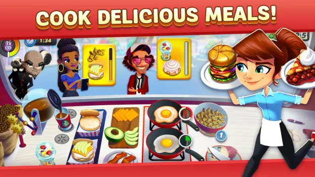 Diner DASH Adventures MOD APK (Remove ads, Unlimited money, Mod Menu, Mod speed) v1.62.0 screenshot 3