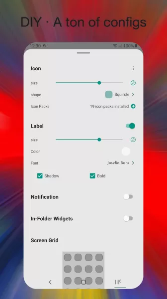 DNA Launcher - iOS, Minimalism