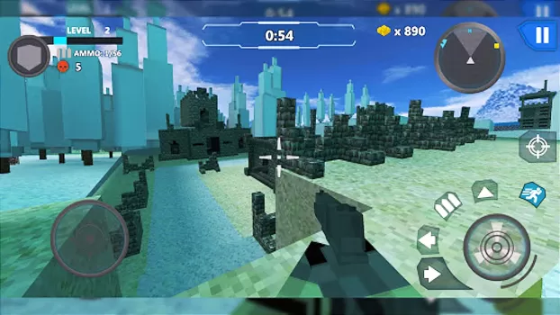 Cube Wars Battle Survival MOD APK (Remove ads, God Mode, Weak enemy, Invincible) v1.80 screenshot 16