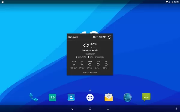 Digital Clock & Weather Widget
