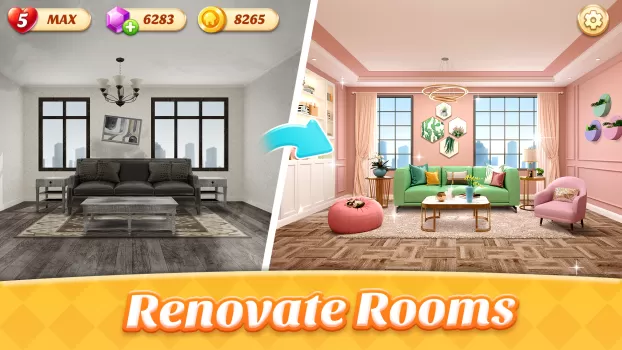 Space Decor:Dream Home Design MOD APK (Remove ads, Unlimited money, Mod speed) v6.0.0 screenshot 1