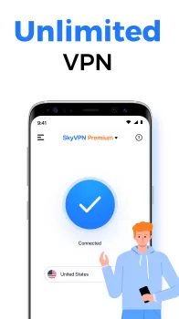 SkyVPN - Fast Secure VPN MOD APK (Unlocked, Premium) v2.4.7 screenshot 3