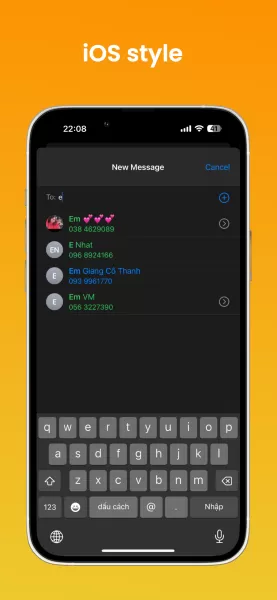 Messages OS 18, Phone 15