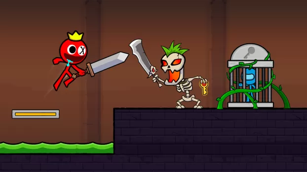 Red Stick Boy: Adventure Game MOD APK (Remove ads, Unlimited money) v2.8.0 screenshot 1