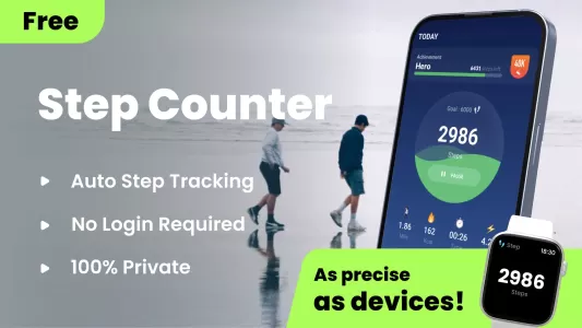 Step Counter - Pedometer MOD APK (Unlocked, Premium) v1.3.5 screenshot 1