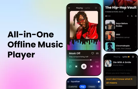 Offline Music Player: Play MP3 MOD APK (Remove ads, Unlocked, Pro) v1.02.46.0930 screenshot 1