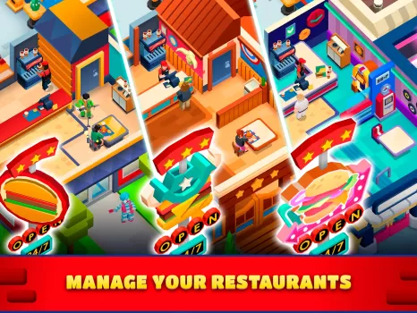 Idle Burger Empire Tycoon MOD APK (Free purchase, Unlimited money) v1.17 screenshot 12