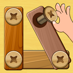 Wood Nuts & Bolts Puzzle MOD APK (Unlimited money)