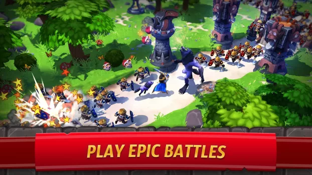 Royal Revolt 2: Tower Defense MOD APK (God Mode, Weak enemy) v10.4.0 screenshot 1