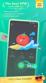 Tomato VPN | VPN Proxy MOD APK (Unlocked, Pro) v2.88.32 screenshot 1