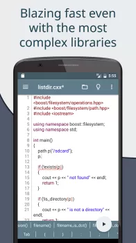 Cxxdroid - C/C++ compiler IDE MOD APK (Remove ads, Unlocked, Premium, Mod speed) v5.2_arm64 screenshot 7