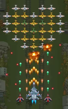 1945 Air Force: Airplane games MOD APK (God Mode) v13.74 screenshot 9