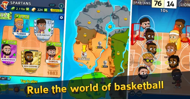 Idle Five Basketball tycoon MOD APK (Unlimited money, Free purchase, Mod speed) v1.40.1 screenshot 1