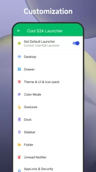 Cool S24 Launcher Galaxy OneUI MOD APK (Unlocked, Prime) v4.8.1 screenshot 8