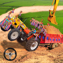 Cargo Tractor Trolley Game 22 MOD APK (Remove ads, Mod speed)