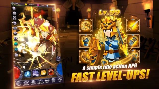 AFK Dungeon : Idle Action RPG MOD APK (Remove ads, Mod Menu, High Damage, Invincible) v1.1.52 screenshot 15