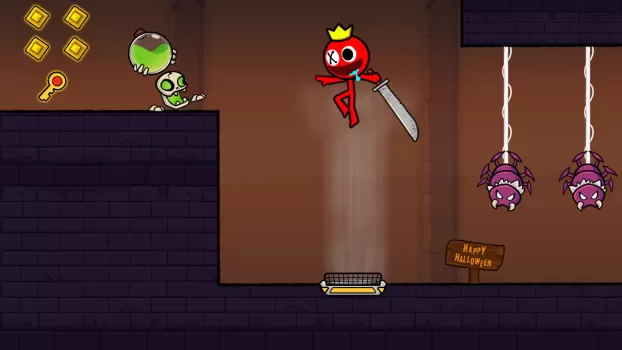 Red Stick Boy: Adventure Game MOD APK (Remove ads, Unlimited money) v2.8.0 screenshot 5