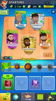 Idle Five Basketball tycoon MOD APK (Unlimited money, Free purchase, Mod speed) v1.40.1 screenshot 3