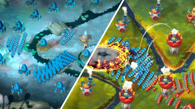 Mushroom Wars 2: RTS Strategy MOD APK (Unlimited money, God Mode, High Damage, Mod speed) v2024.2.6 screenshot 1