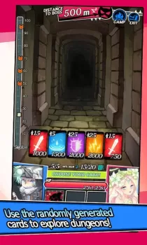 Dungeon&Girls MOD APK (Mod Menu, High Damage, Weak enemy) v1.4.11 screenshot 2