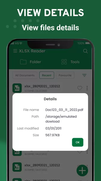 Edit XLSX Spreadsheets Reader