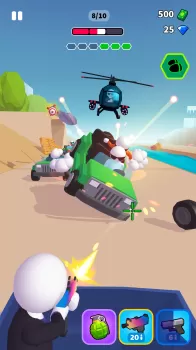 Rage Road MOD APK (Unlocked, Free purchase, Weak enemy) v1.3.27 screenshot 1