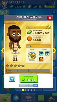 Idle Five Basketball tycoon MOD APK (Unlimited money, Free purchase, Mod speed) v1.40.1 screenshot 6