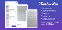 Handwriter: text to assignment MOD APK (Remove ads, Mod speed) v1.7.5 screenshot 1