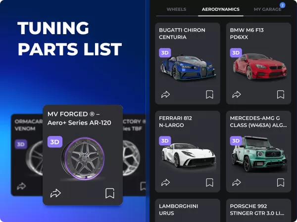 Formacar 3D Tuning, Car Editor