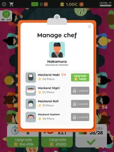 Sushi Bar Idle MOD APK (Free purchase) v2.8.4 screenshot 11