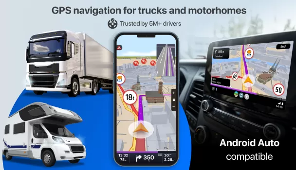 Sygic GPS Truck & Caravan MOD APK (Unlocked) v24.0.1 screenshot 1