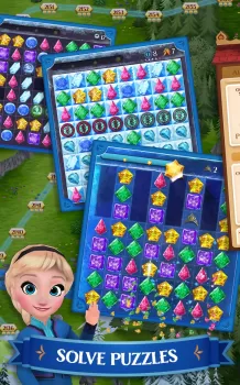 Disney Frozen Free Fall Games MOD APK (Remove ads, Unlimited money) v13.9.2 screenshot 1