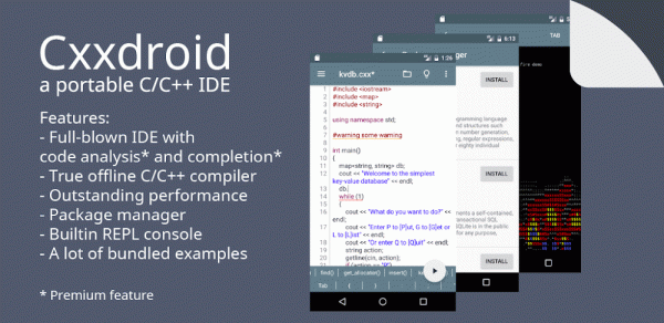 Cxxdroid - C/C++ compiler IDE