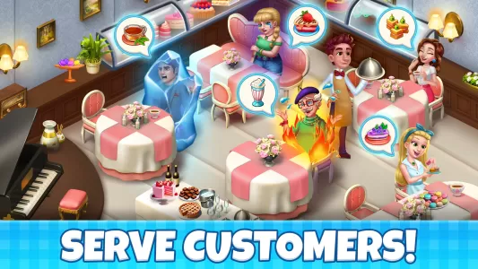 Manor Cafe - Match 3 Puzzle MOD APK (Unlimited money) v1.208.43 screenshot 3