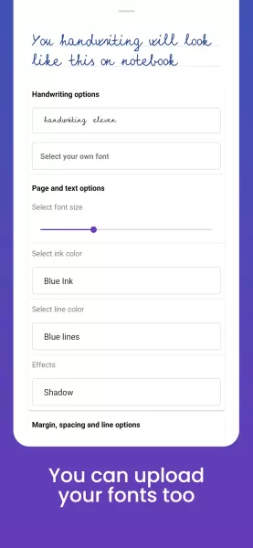 Handwriter: text to assignment