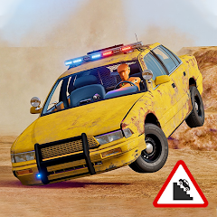Jumping Car Damage Test Game MOD APK (Remove ads)